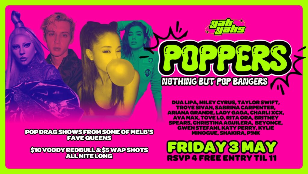 POPPERS – Nothing but pop bangers!
