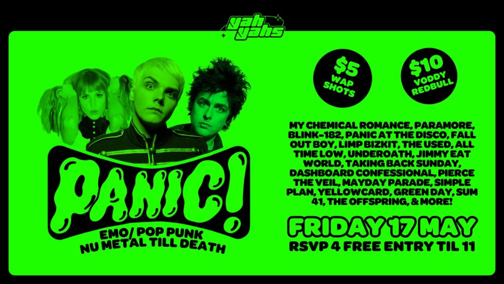 PANIC! Emo/Pop-punk Party